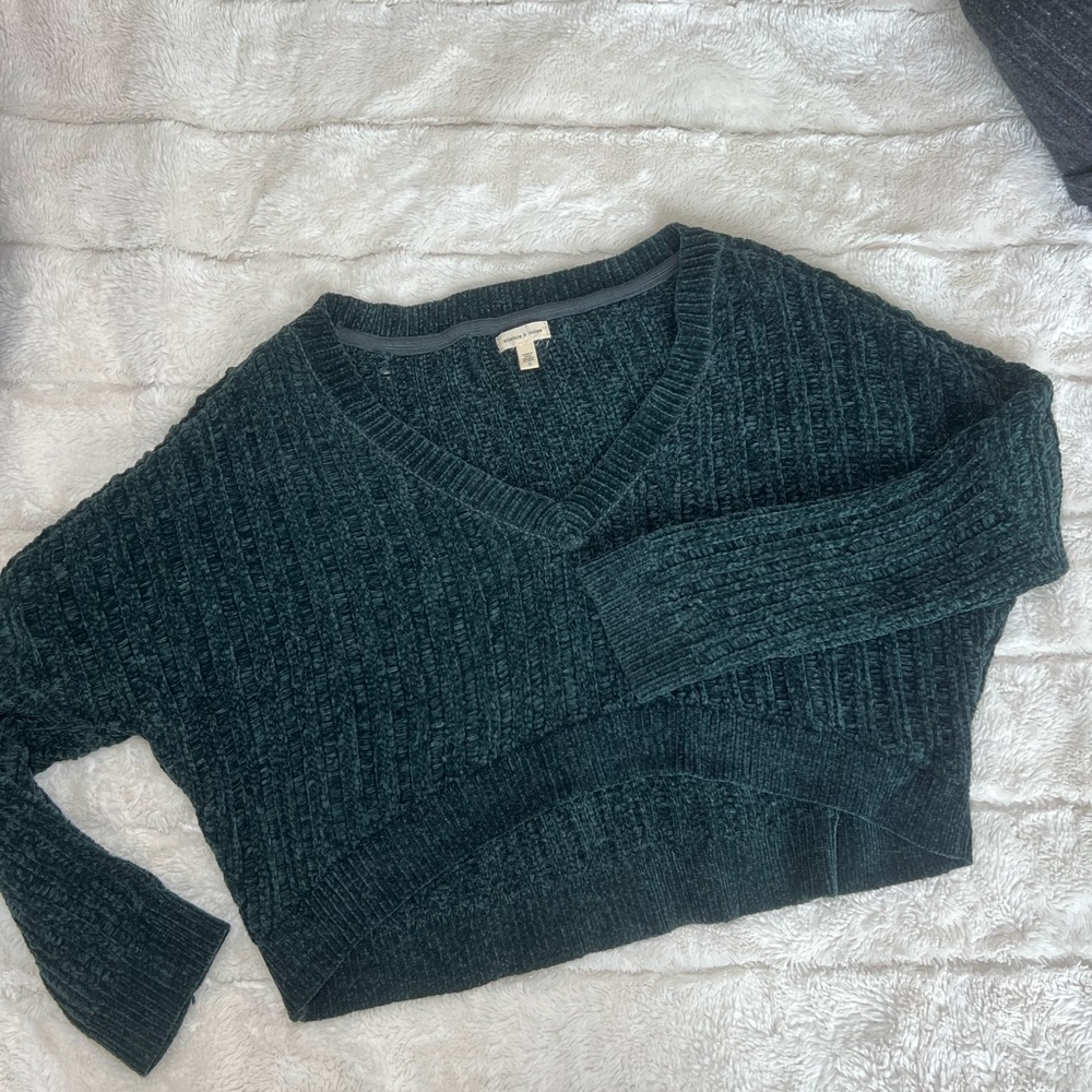 Urban Outfitters Cropped Chenille Knit Sweater